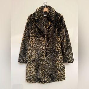 * 💕SOLD* Luxury The Kooples Leopard Faux Fur Coat Small